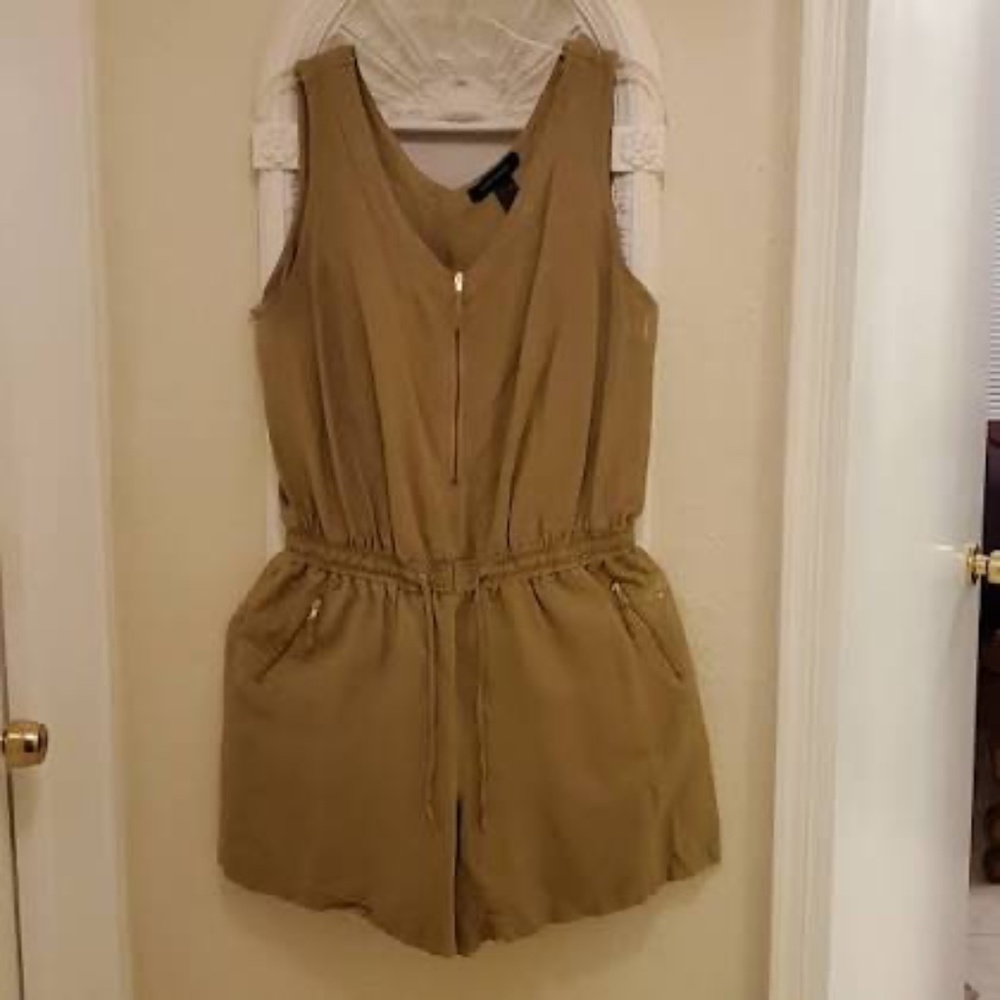 Ashley Stewart Tan Romper Shorts Women's size 16